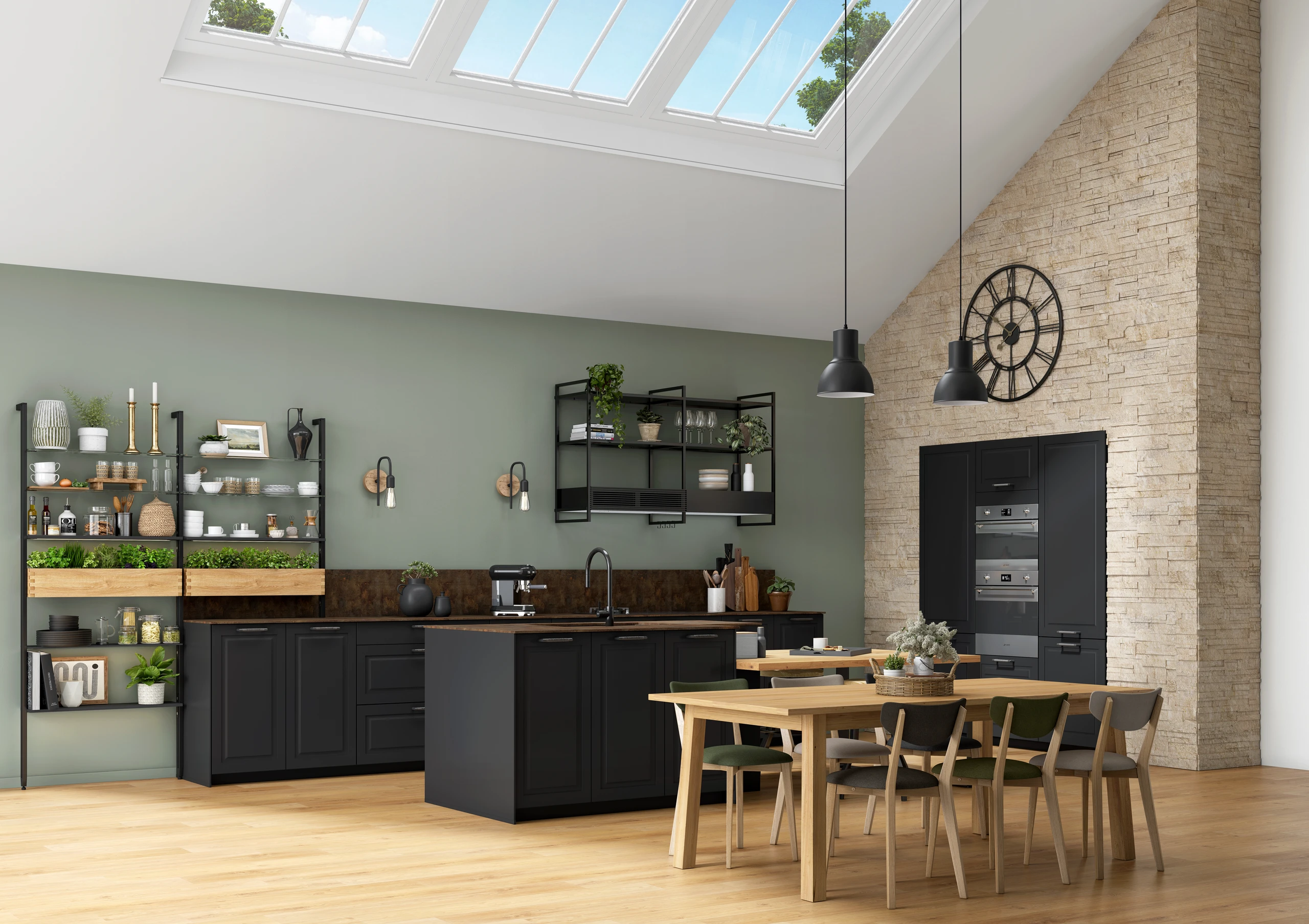 Close-up of Tempo lacquer finish in honed black